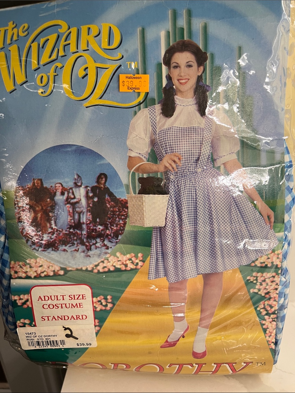 Wizard of Oz Dorothy Adult Costume - Blue Gingham Dress